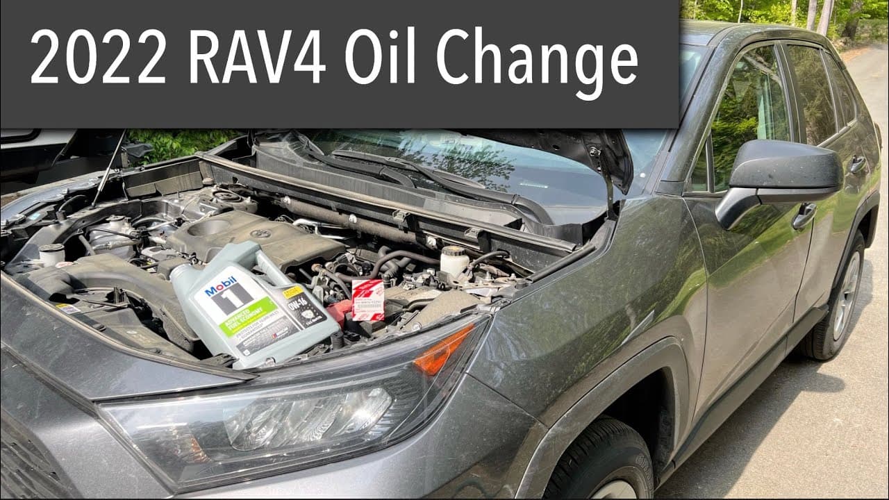 2022 Toyota RAV4 oil change and how to reset the maintenance indicator