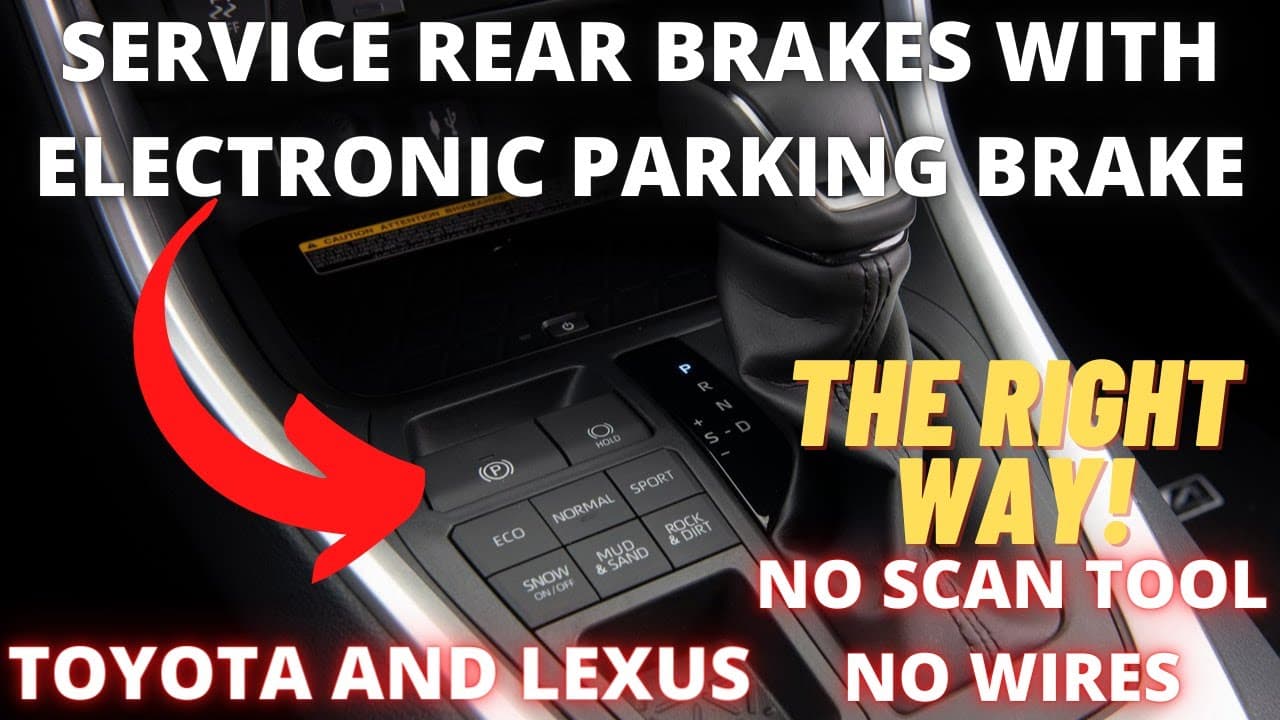 How to replace Rear Brakes with Electronic Parking Brake for Toyota