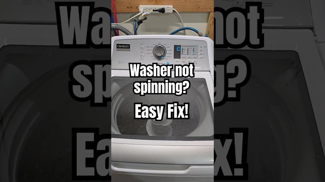Washer Spin Cycle Issues