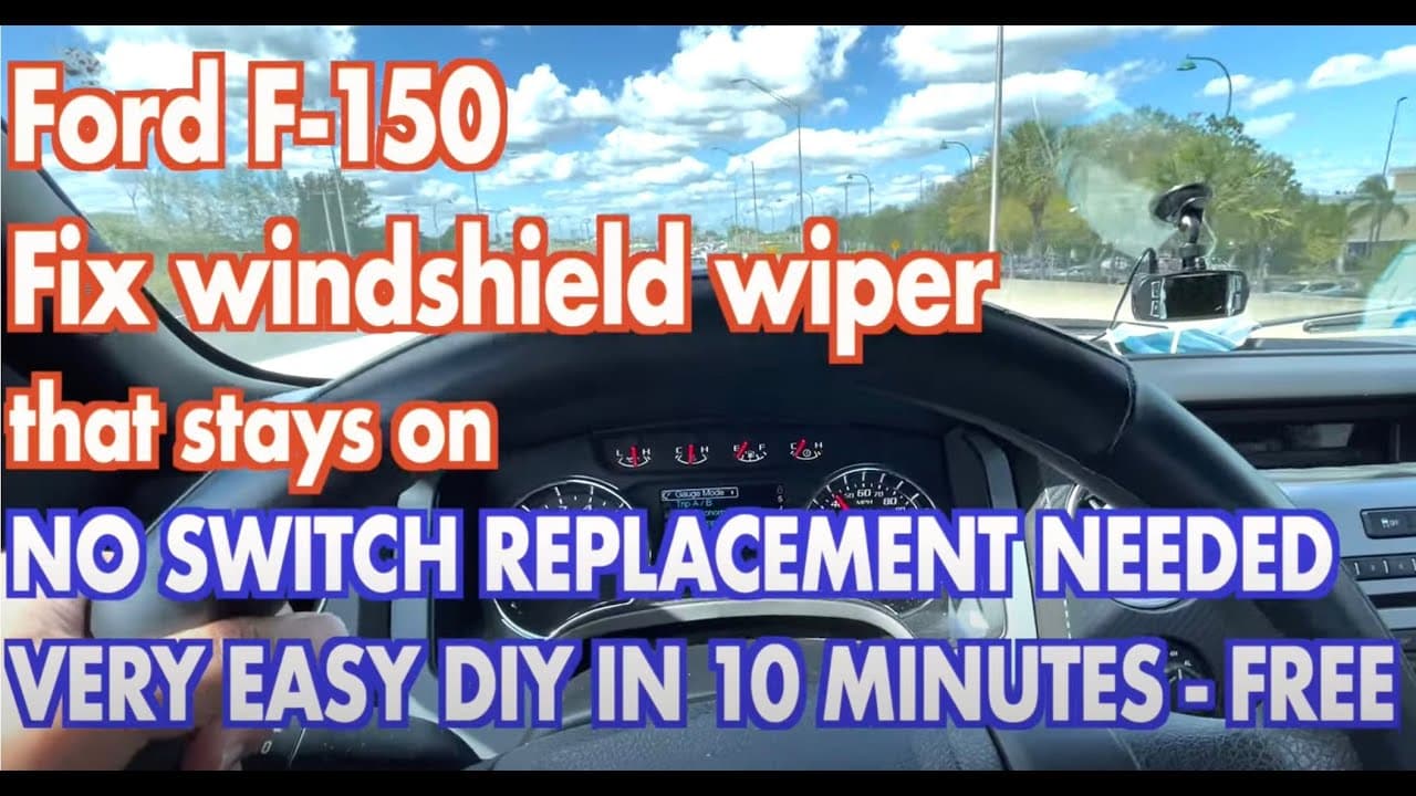 Ford F150 wiper stays on? Easy fix