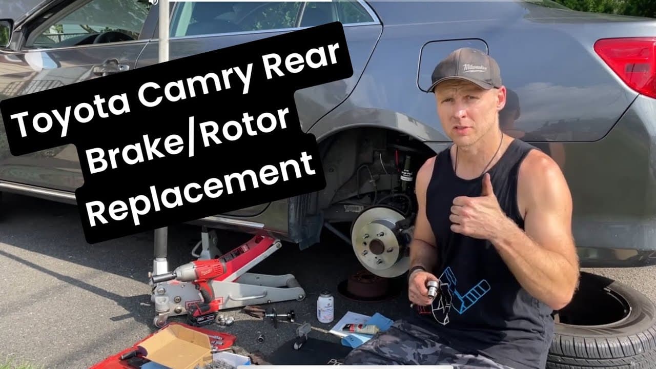 How To Replace Rear Brakes & Rotors on a 2011-2018 Toyota Camry - Full Process & Torque specs.
