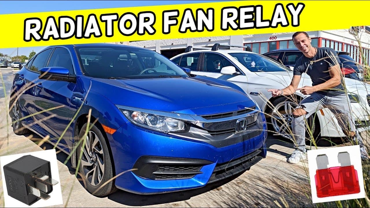 HONDA CIVIC RADIATOR FAN RELAY LOCATION, OVERHEATING RELAY 2016 2017 2018 2019 2020 2021