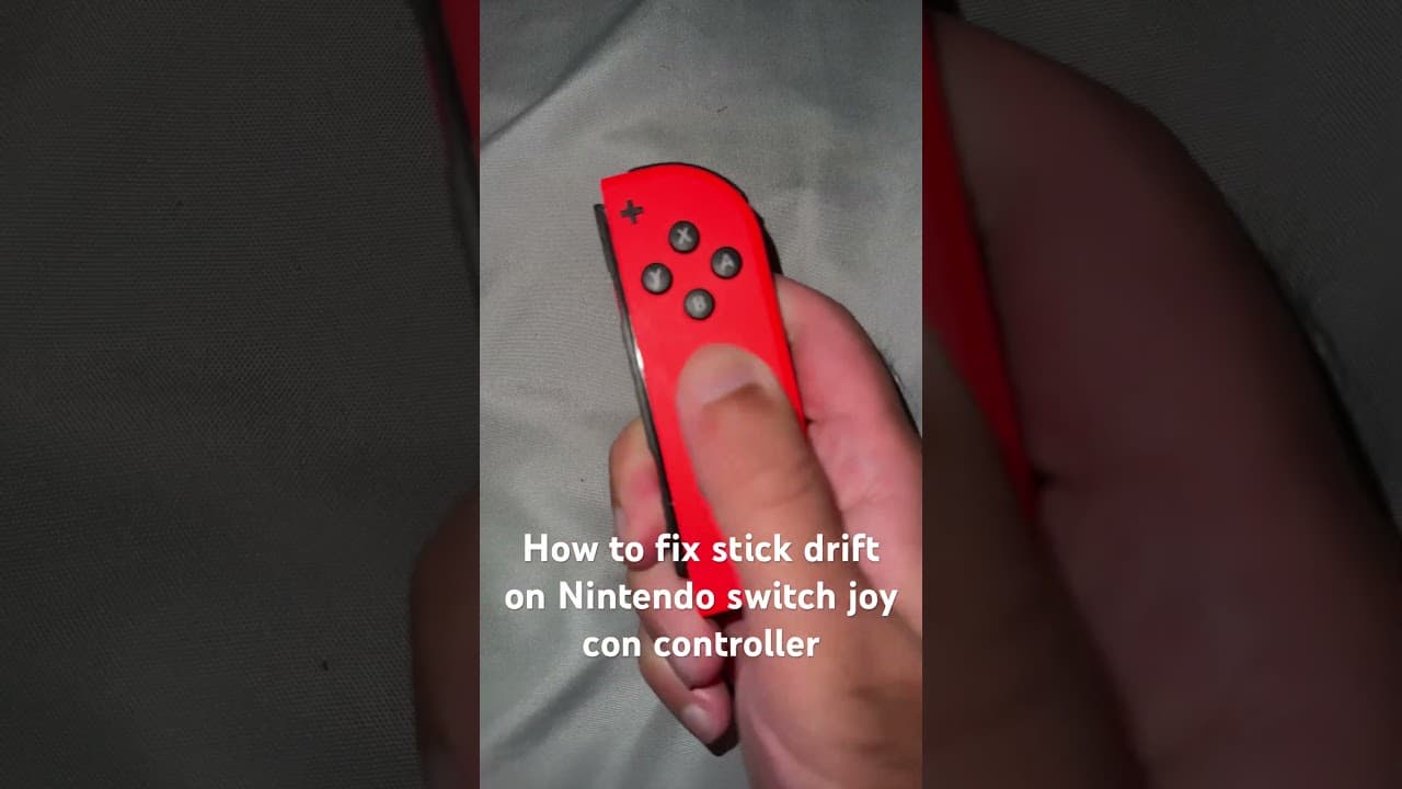 How to fix stick drift on Nintendo switch joy con controller