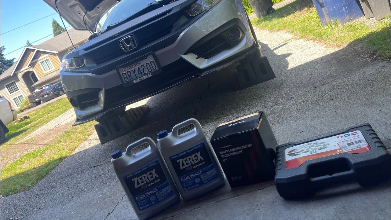 Coolant change on my 10th gen civic 1.5L turbo (2016-2021)