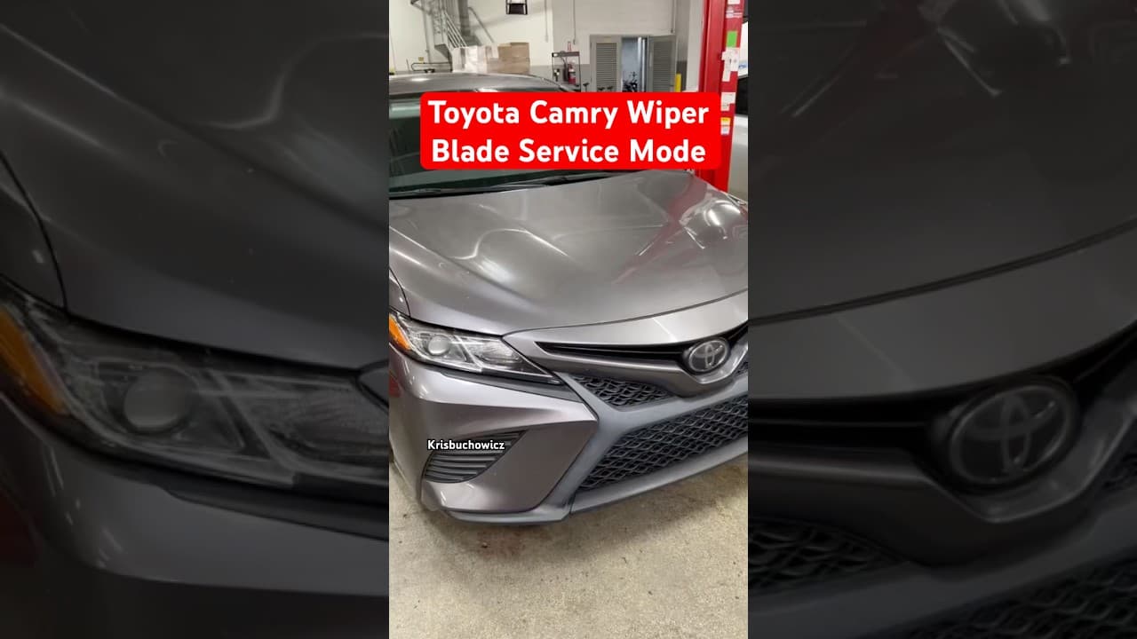 Toyota Camry wiper service mode in seconds! Don’t skip this step before replacing blades.