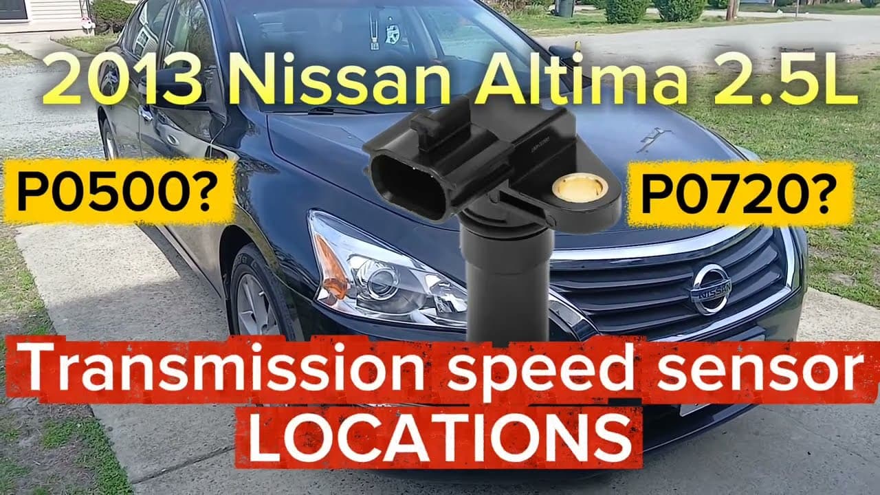 2013-2018 Nissan Altima 2.5L Transmission speed sensor LOCATIONS. Output and primary speed sensors