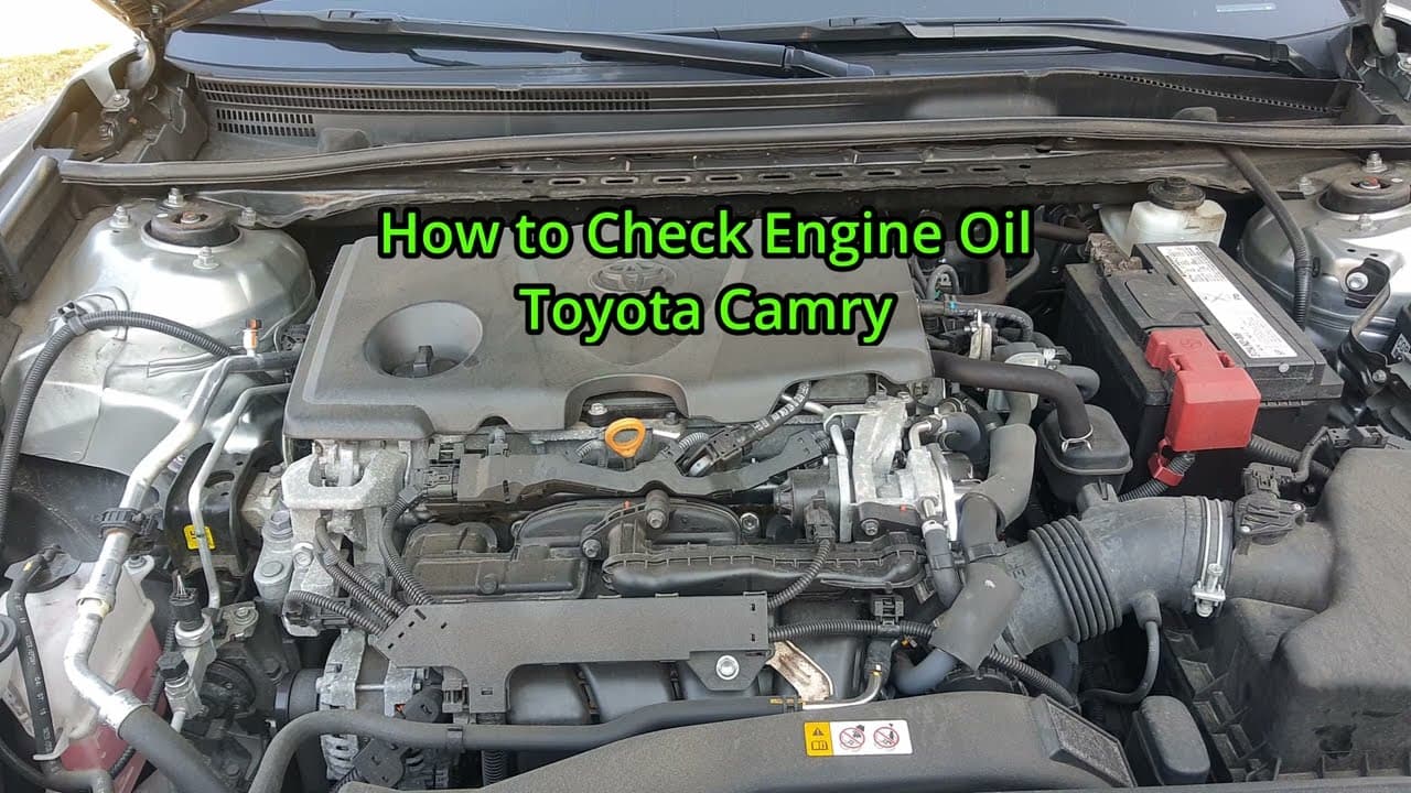 How to Check and Refill Engine Oil in a Toyota Camry (2018, 2019, 2020, 2021, 2022, 2023)