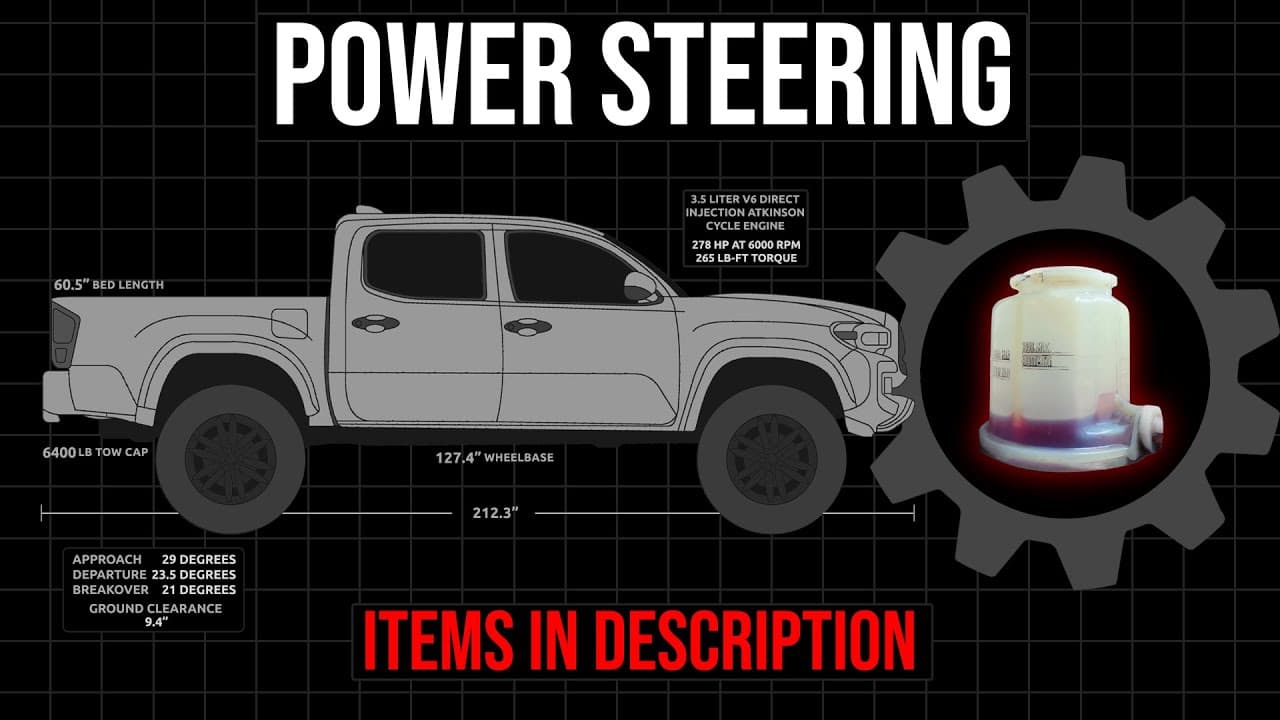 How to Tacoma DIY Power Steering Drain & Fill