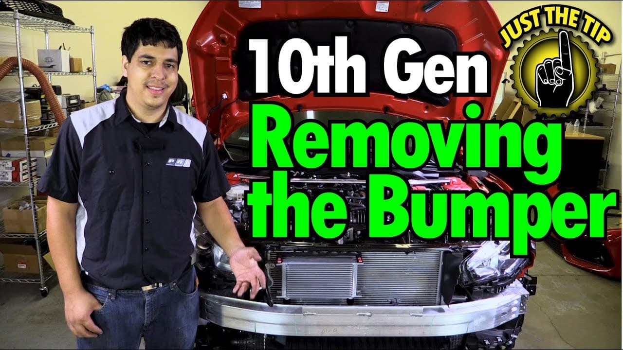 Just The Tip - Front Bumper Removal - Honda Civic 2016 2017 2018 2019 2020 2021