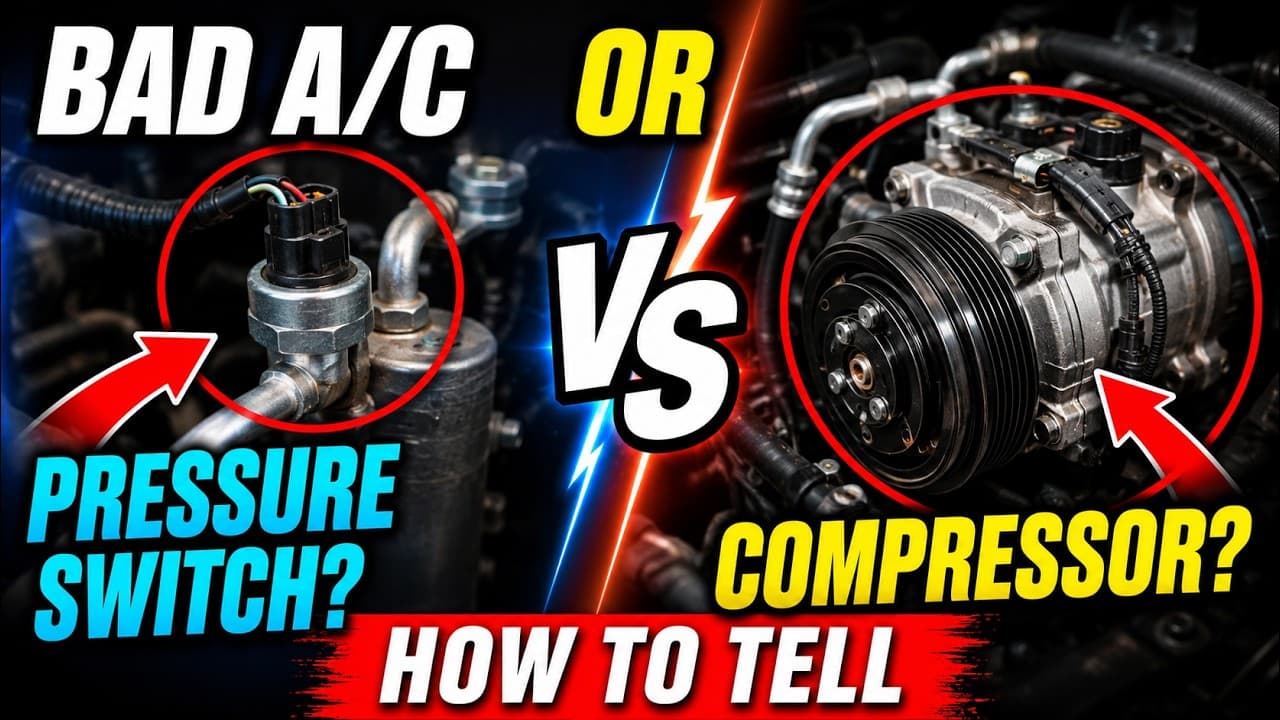 Car AC Blowing warm air? How to Test & Reset a Bad AC pressure switch and  AC compressor
