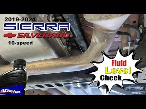 2019-2024 Sierra/Silverado: Transmission Fluid Level Check (10L80)