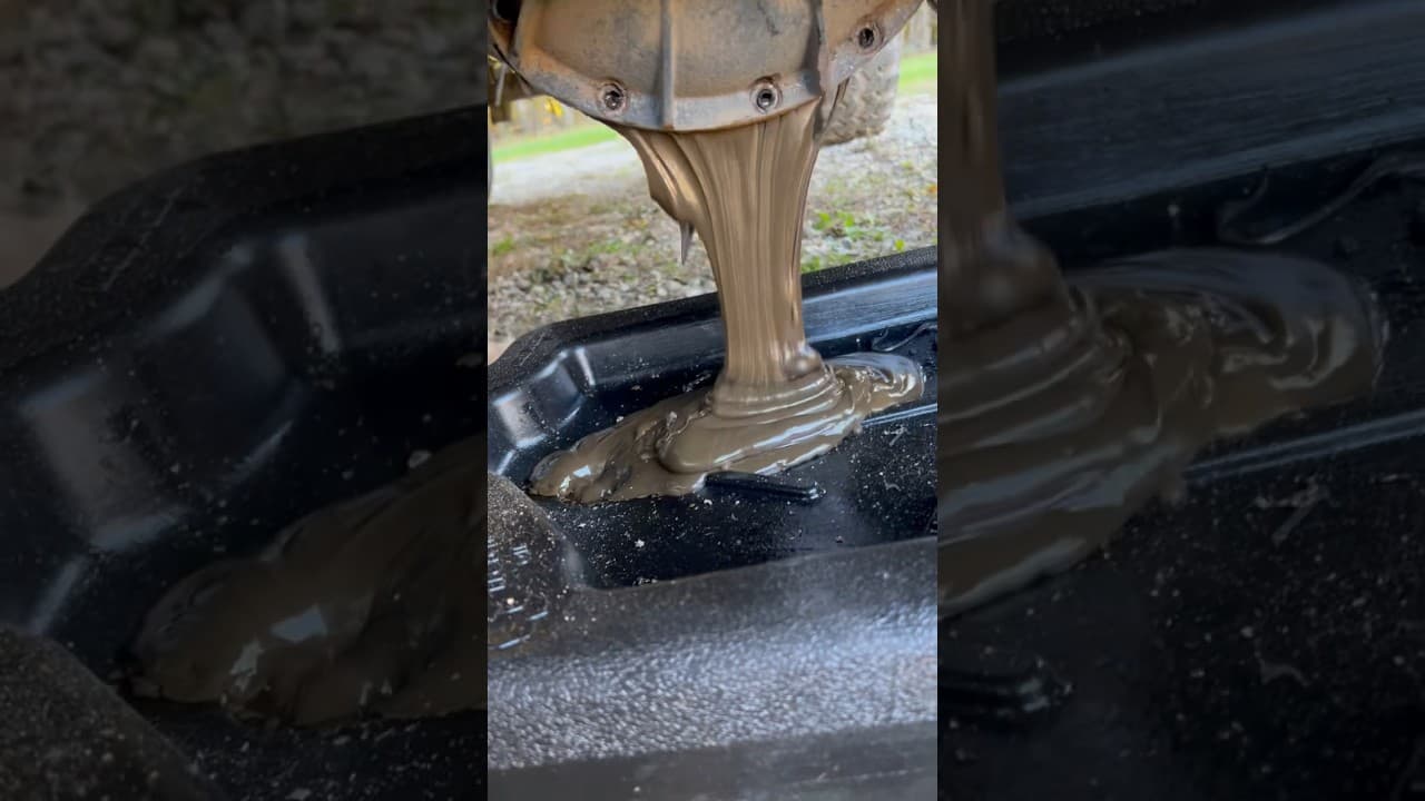 Someone replaced my front differential fluid with chocolate pudding! #jeep #cherokee #xj #water