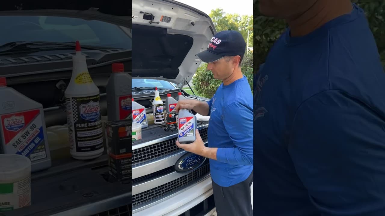 Ford F-150 Platinum 3.6L Turbocharged Ecoboost V6 Oil Change with Lucas Oil + K&N #oilchange