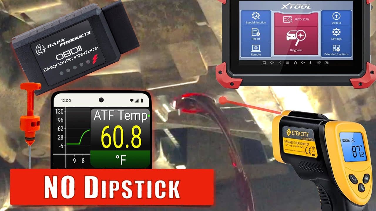 Toyota Lexus Sealed Transmission Fluid Change & Level Check - 2 Temperature Gauges