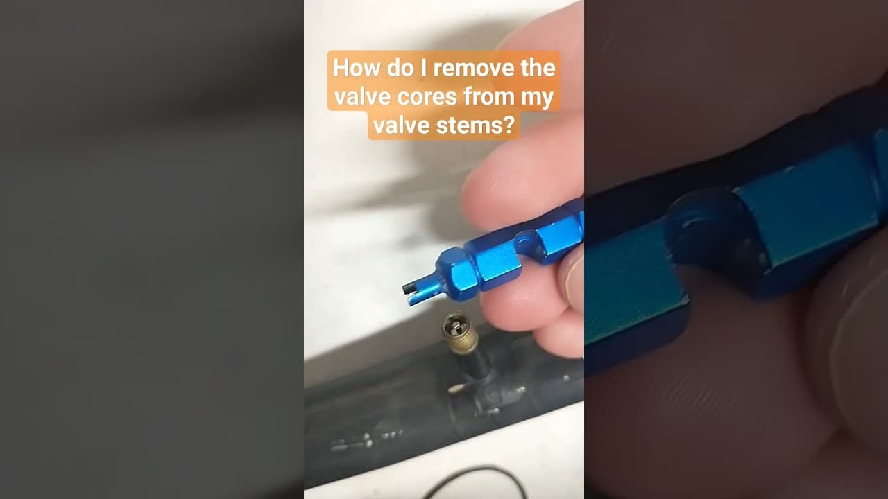 How do I remove the valve cores from my valve stems? #shorts