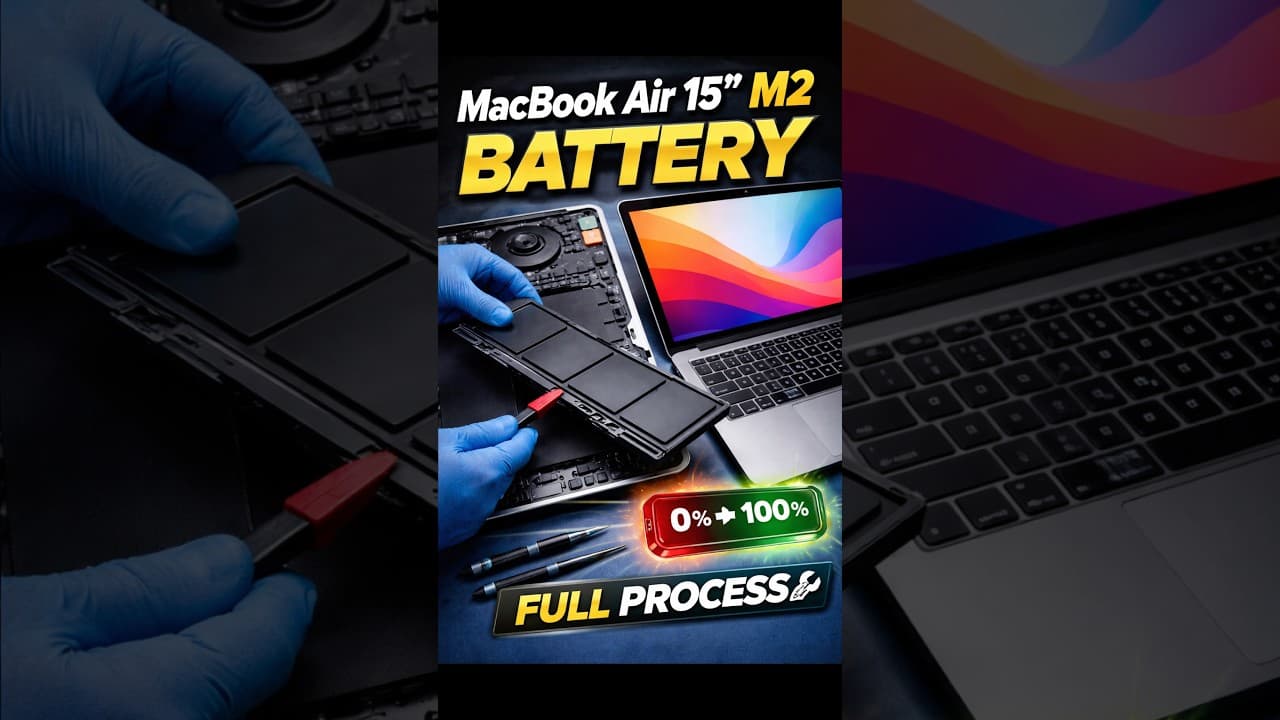 MacBook Air M2 Battery Not Charging? Replace It # #macbook #genesisboardfix #macbookrepair