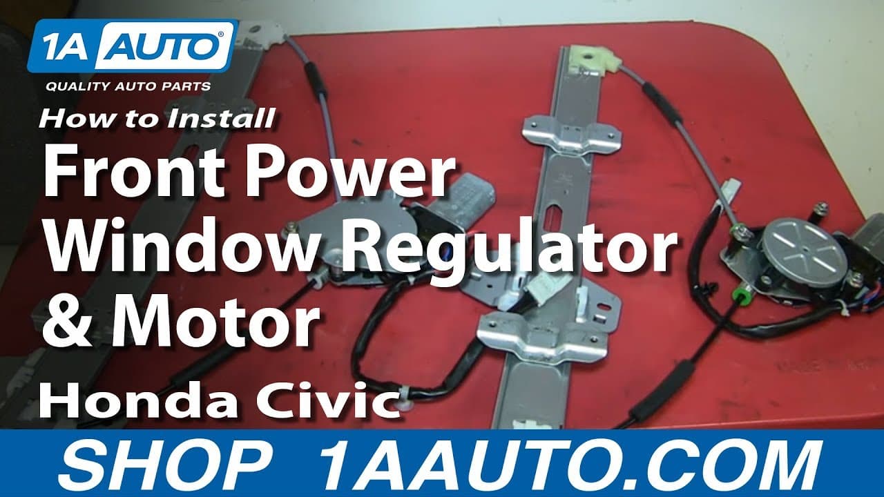 How To Replace Front Window Regulator 96-00 Honda Civic