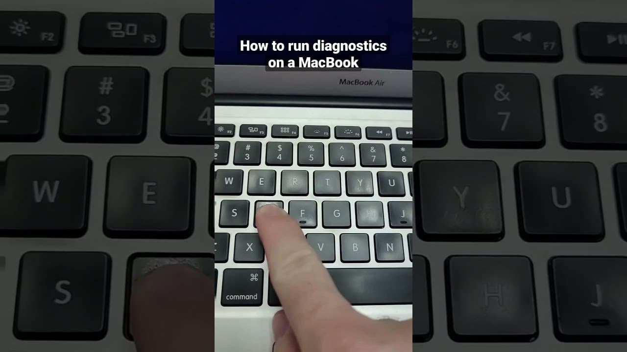 How to run diagnostics on a MacBook #shorts #macbook  #macbookair #macbookpro