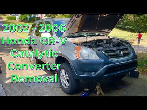 2002 - 2006 Honda CRV Catalytic Converter Removal