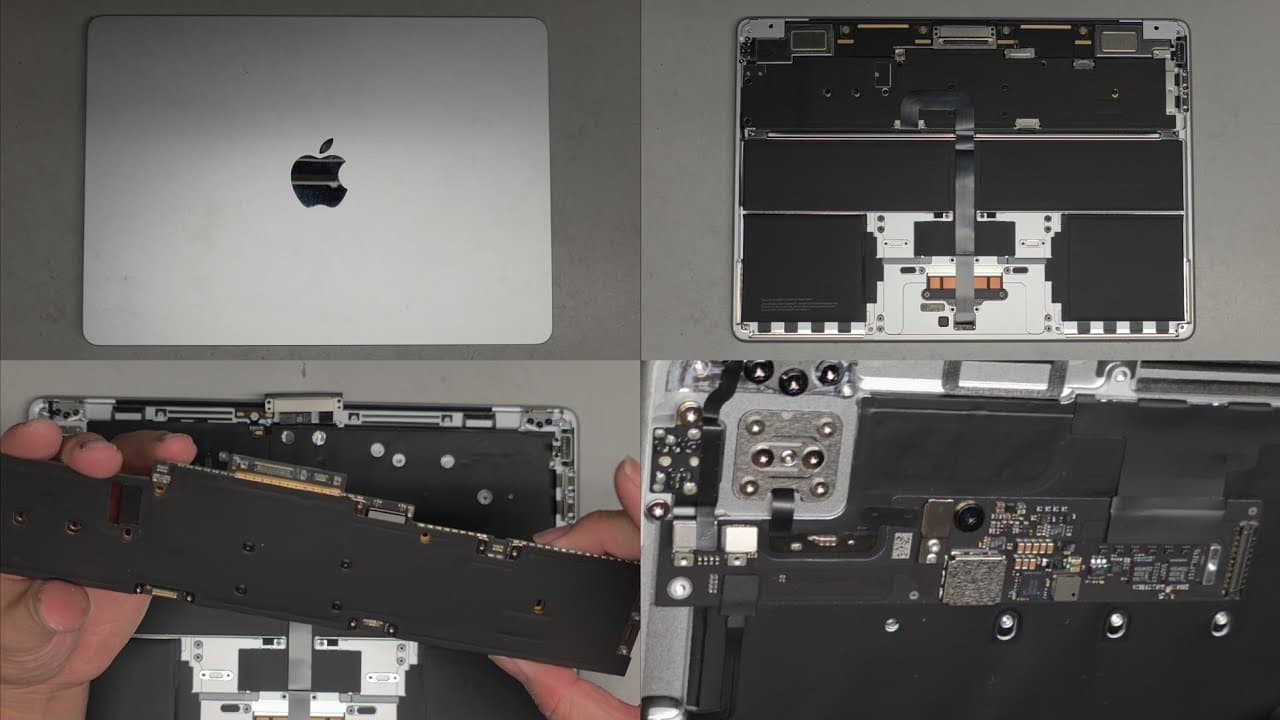13.6" Inch M2 MacBook Air A2681 Disassembly Motherboard Logicboard Speakers Replacement Repair