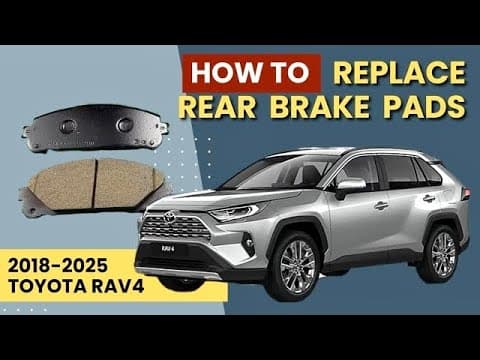 How to replace rear brake pads | Toyota RAV4 2018-2025 | DIY GUIDE