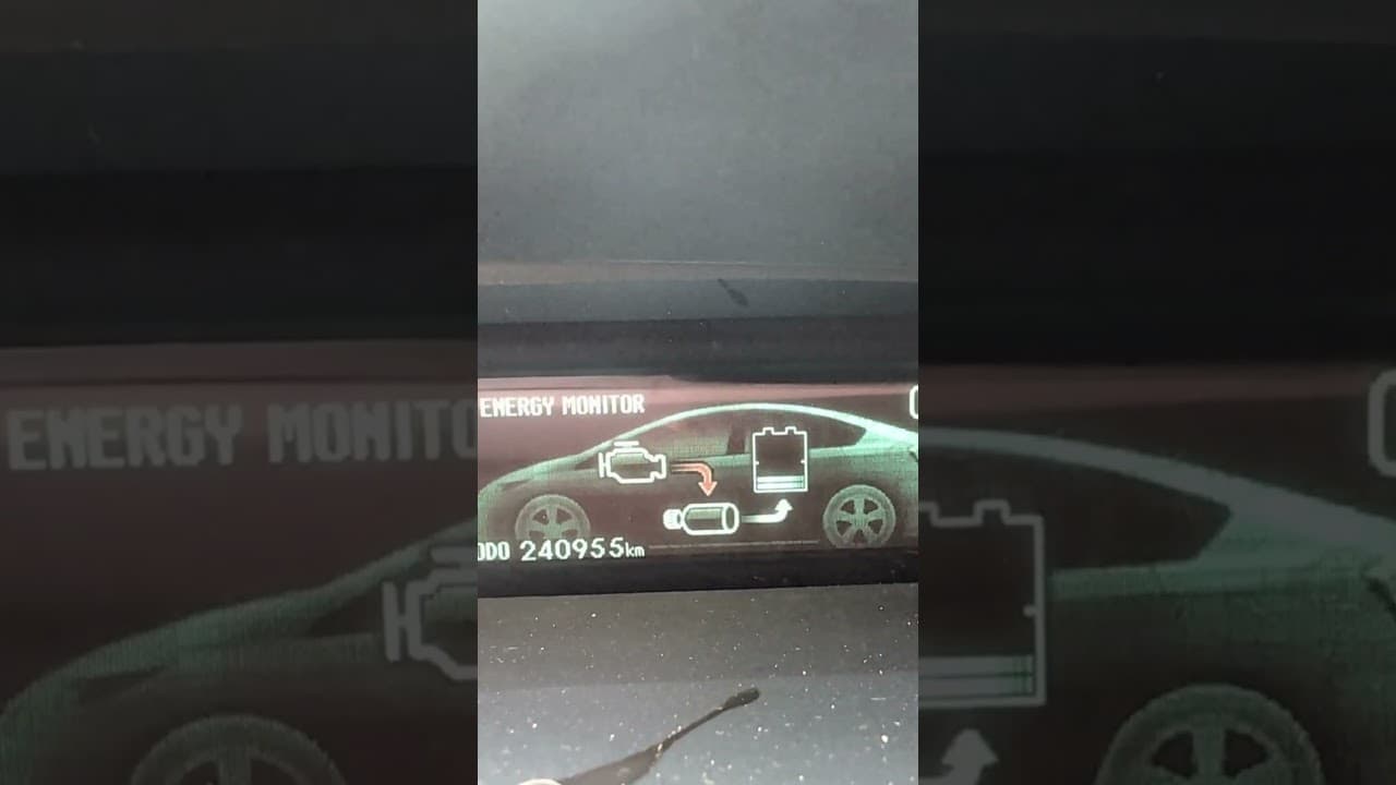 Toyota Prius Engine Charging Hybrid Battery Display