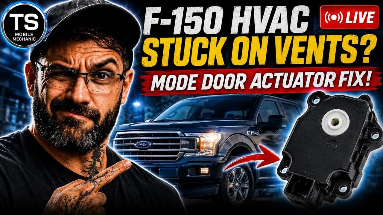 2015-2020 Ford F-150 Vent Selector Not Working!? | Mode Door Actuator Replacement (LIVE)