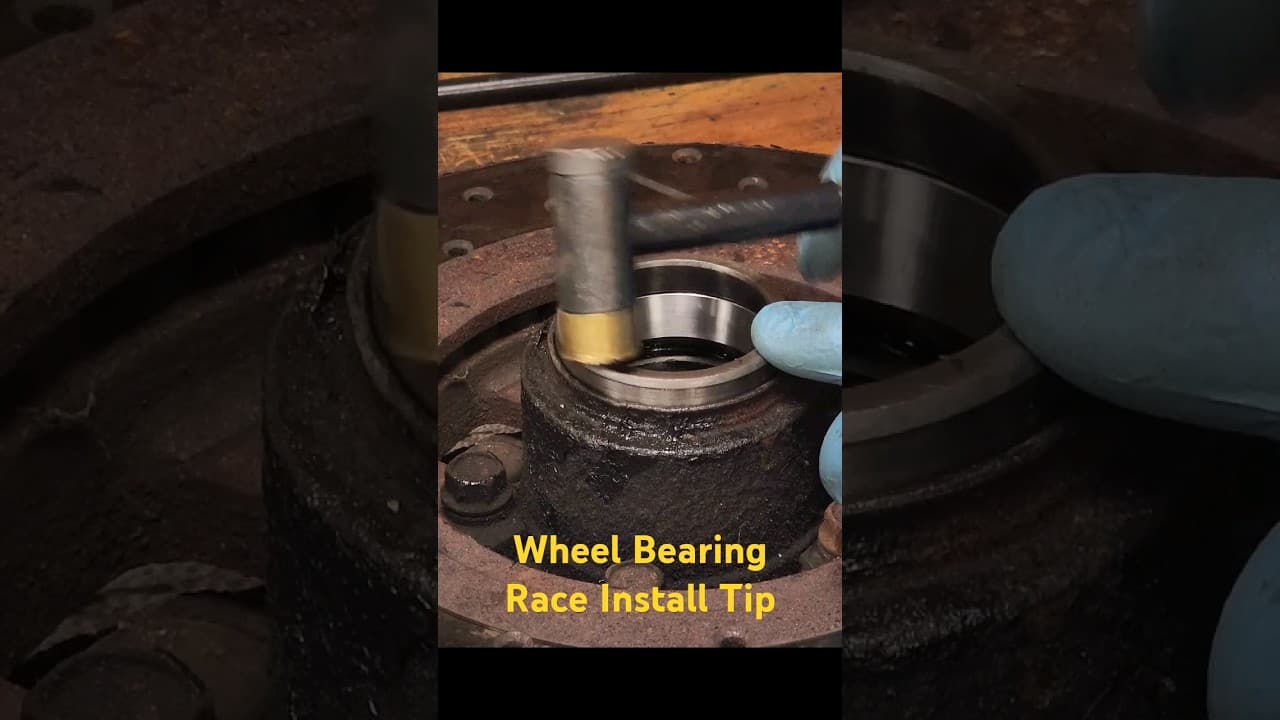 No Special Tools To Install Wheel Bearing Race! #mechanic #automotive #diy