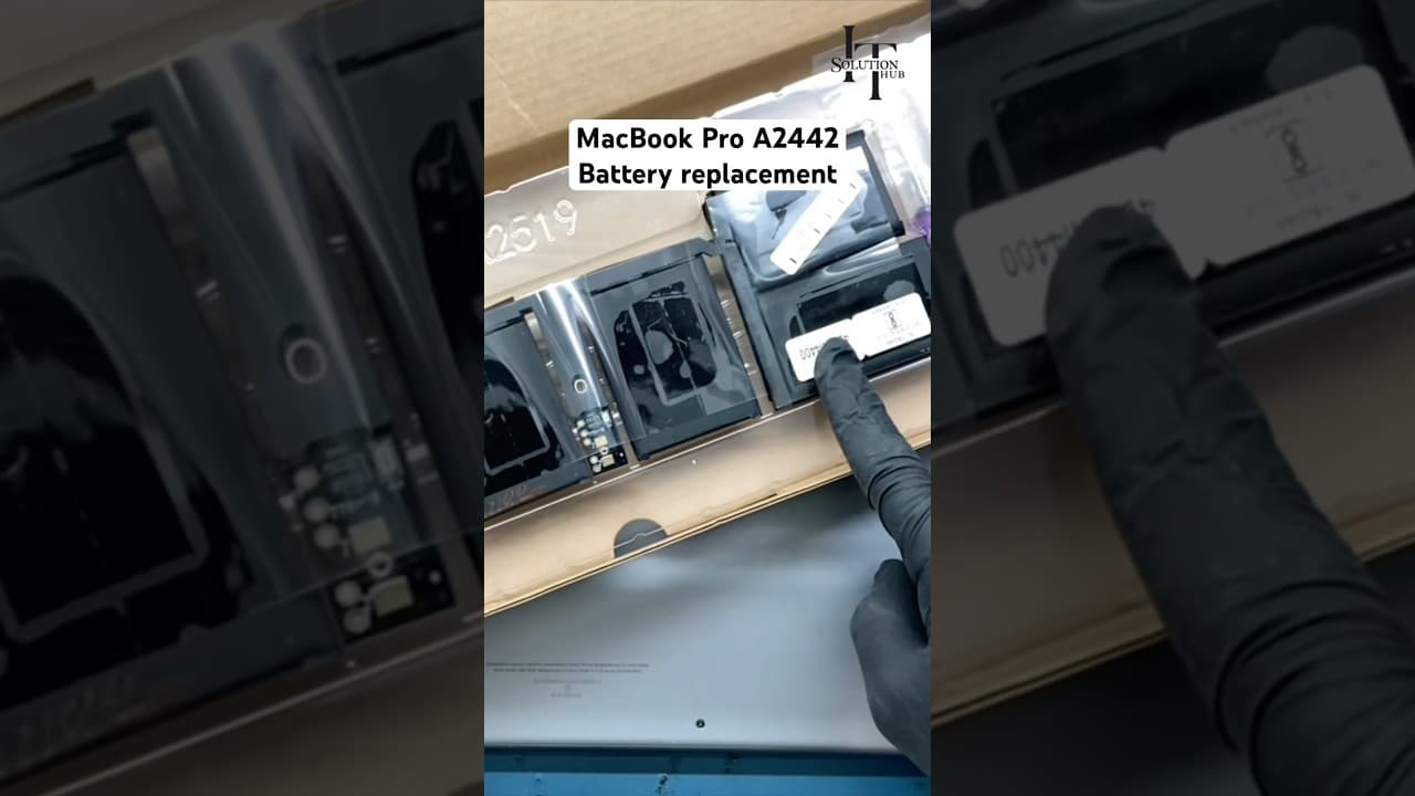 Apple MacBook Pro A2442 battery replacement  #applelaptop #macbookrepair ￼