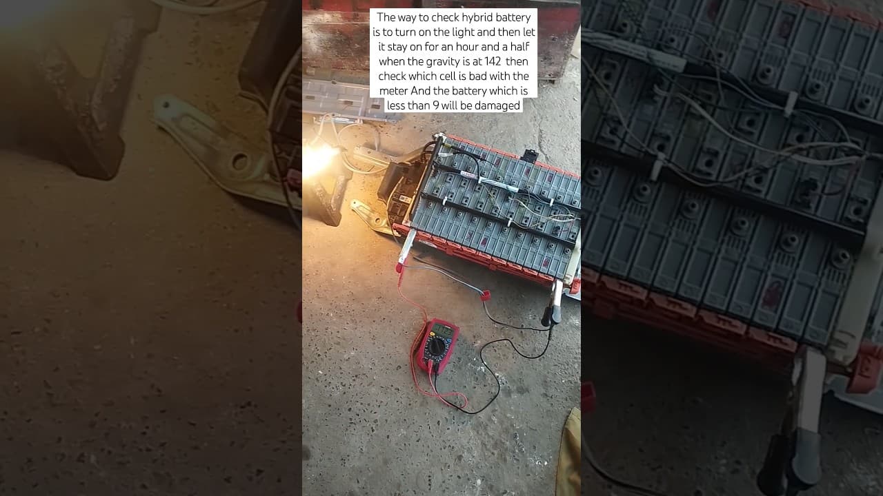 How to check the hybrid battery