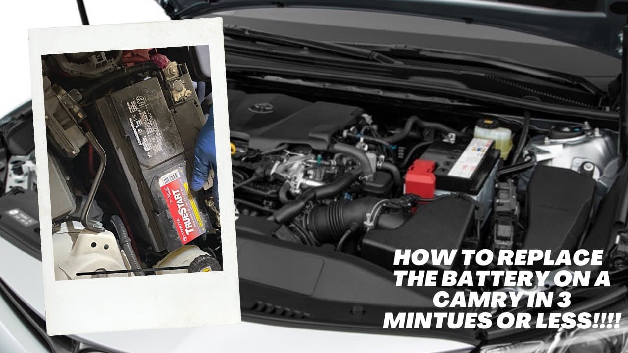 How to replace the battery on a 2019-2022 Toyota Camry in 3 minutes!!!!!