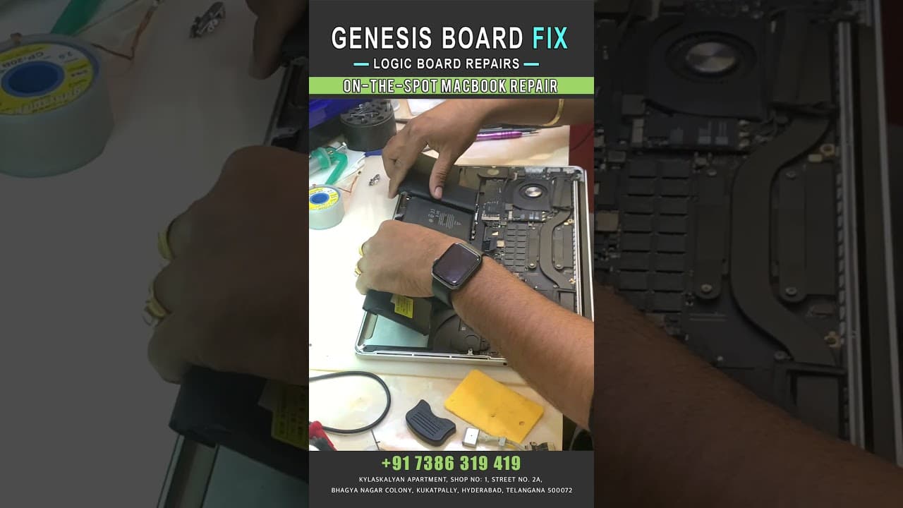 MacBook Pro A1398 Battery Replacement in Under 20 Minutes!#genesisboardfix #macrepair #ipad #mac