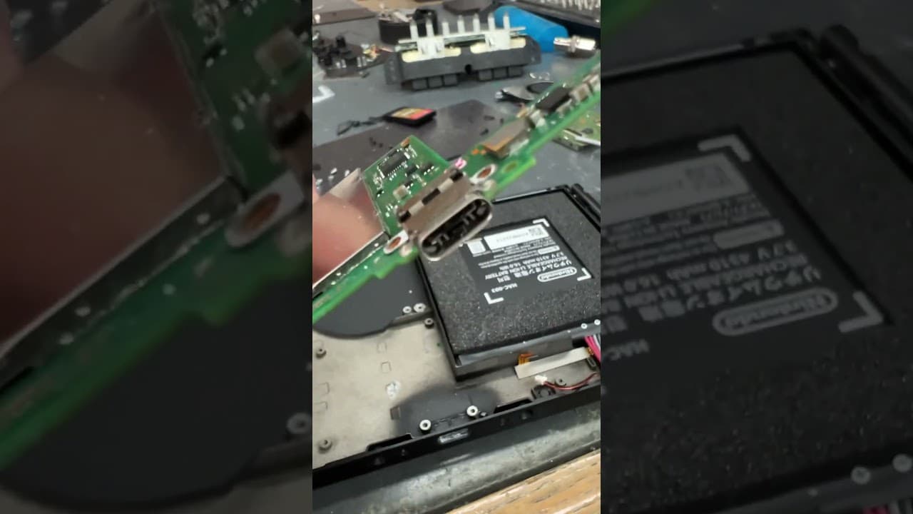 Nintendo switch charge port replacement with suprise