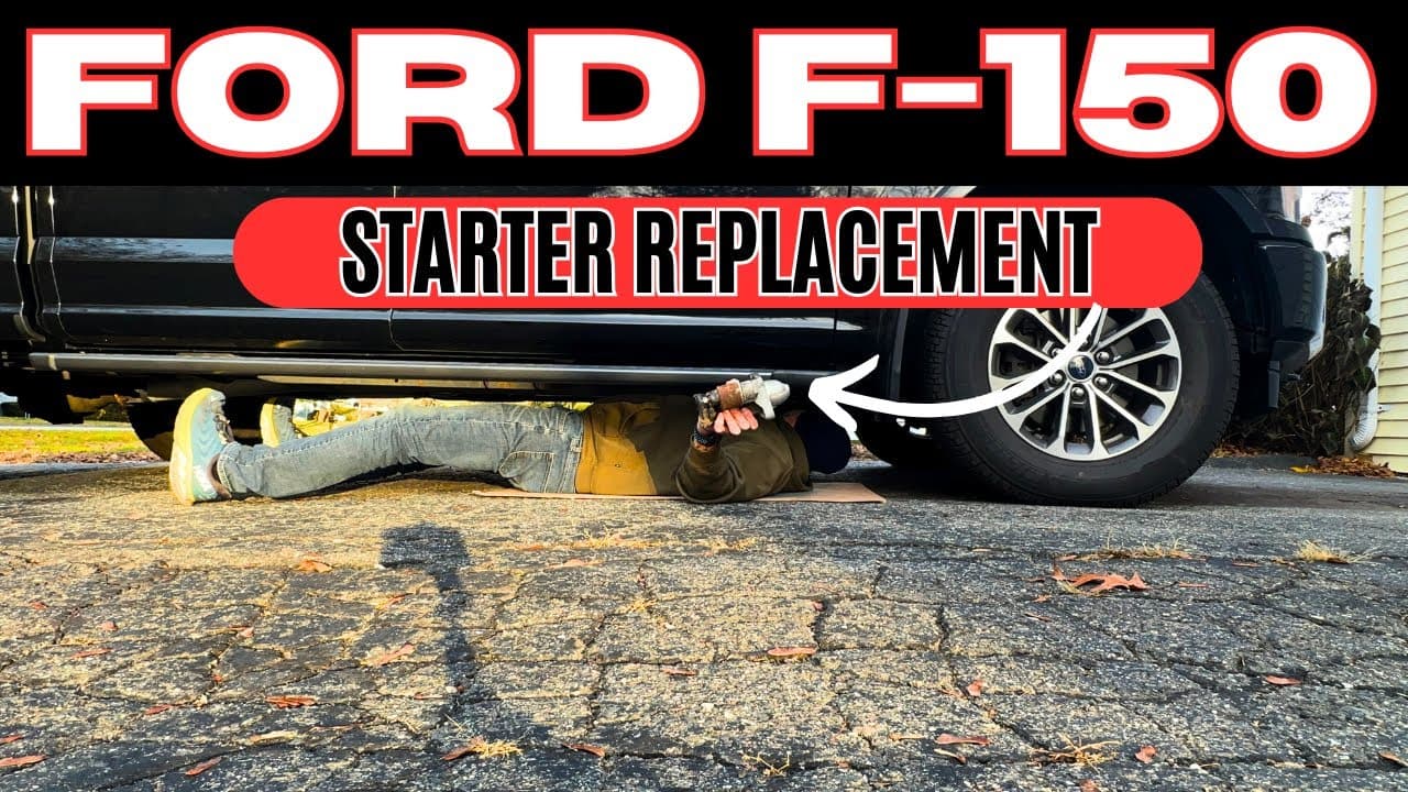 Ford F150 Starter Replacement - No crank No Start Fixed!