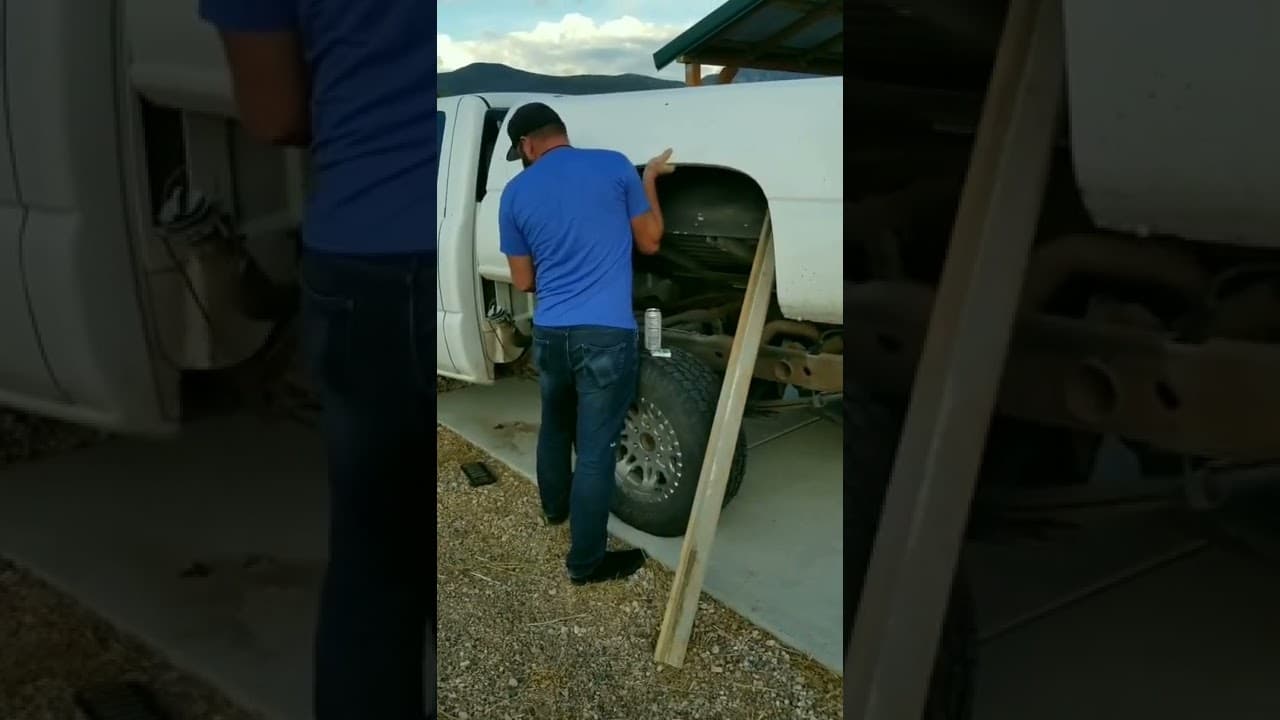 Saftey Second....or third. Chevy Silverado Fuel pump hack. No need to drop the tank