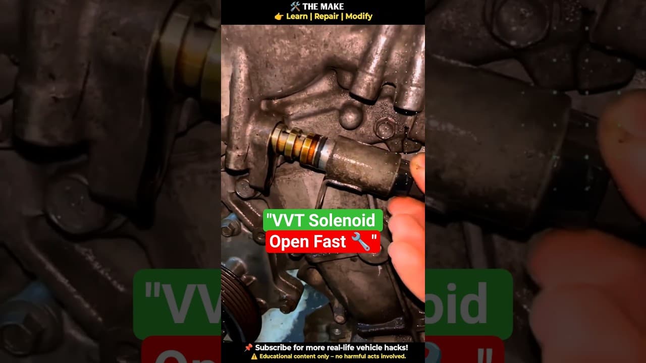 "How to Open VVT Solenoid in 1 Minute! (Quick DIY Fix)"#VVT #CarRepair #EngineFix