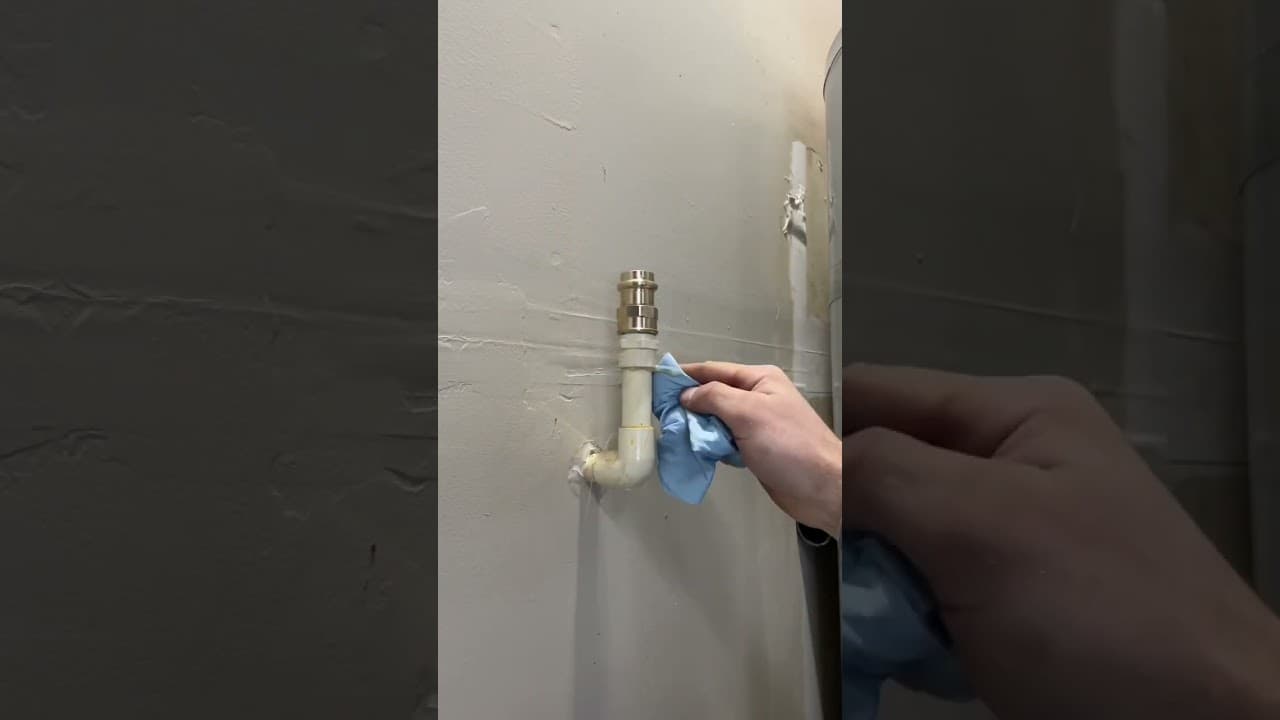 transitioning from cpvc to copper for a water heater T&P relief drain #plumber #plumbing
