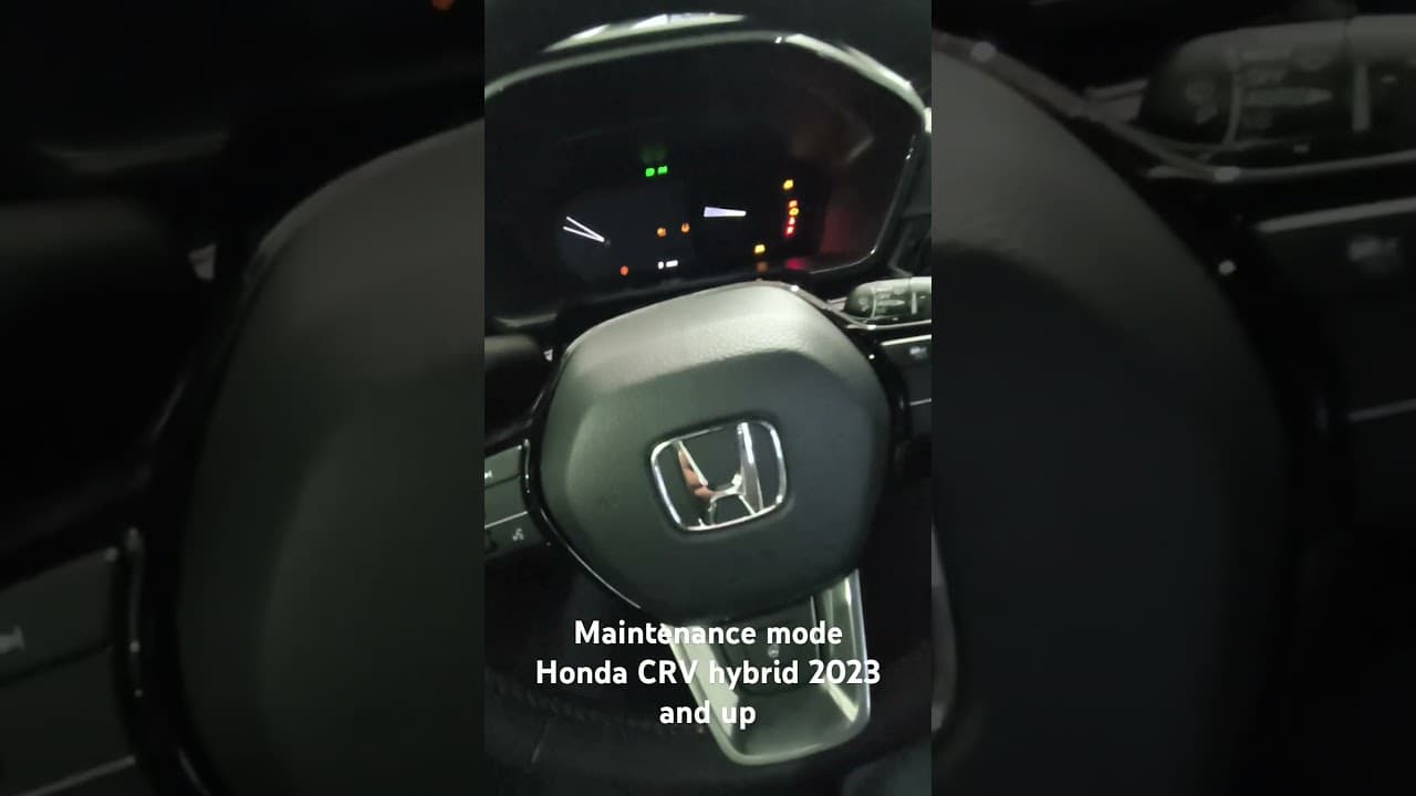 How to set your hybrid CRV into maintenance mode 2023 and Up #honda #crvhybrid