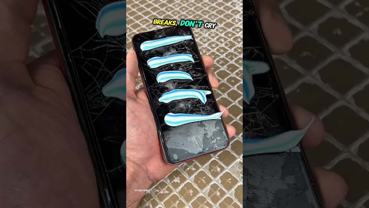 Fix Broken Phone Screen With This Trick! 😱 #shorts
