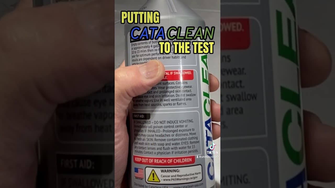 CATACLEAN EXHAUST & FUEL SYSTEM CLEANER. Full product review on my channel. #shorts #youtubeshorts