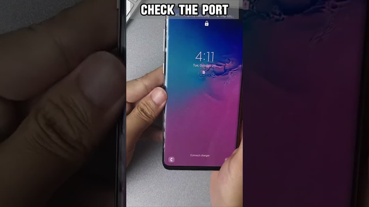 Samsung Phone Not Charging? Try This! ⚡#Samsung #ChargingProblem #TechTips