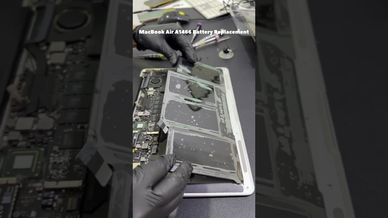 MacBook Air A1466 Battery Replacement #dubai