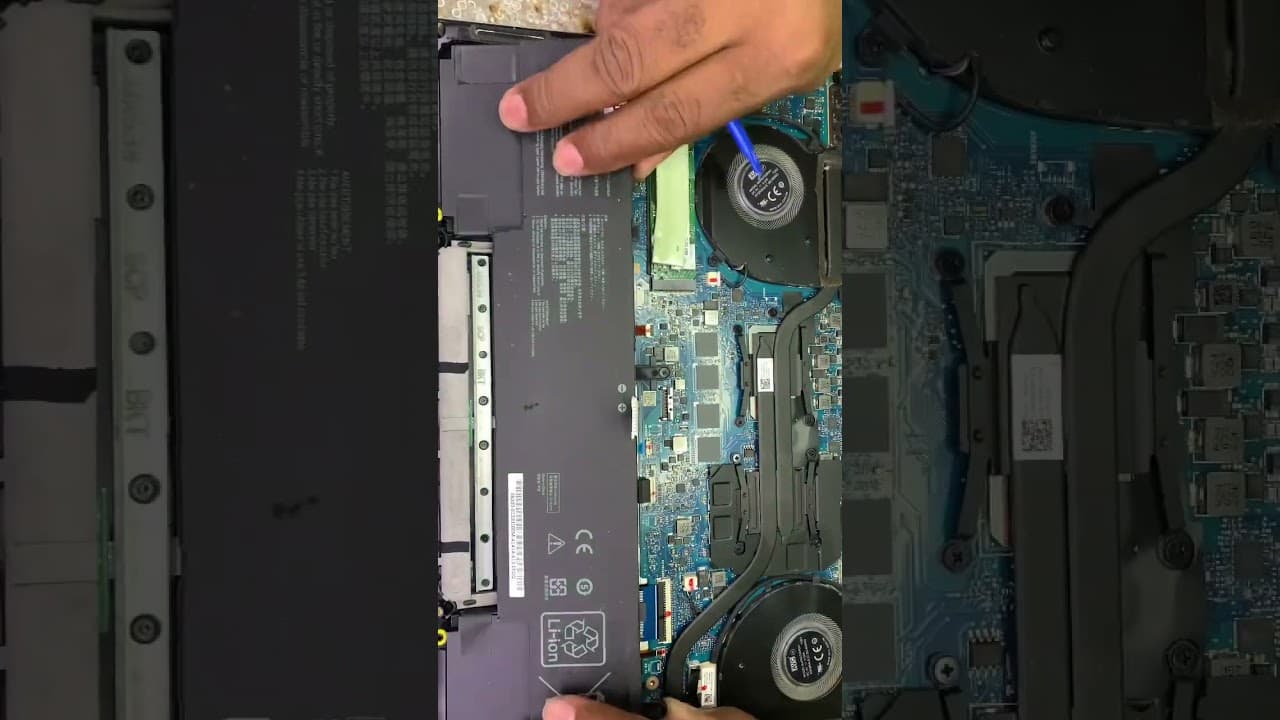 Quick Asus laptop battery replacement. #battery #asus #repair #diy #fyp #technician #laptop #fix
