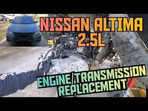 2013-2018 Nissan Altima engine & transmission replacement removal from the bottom