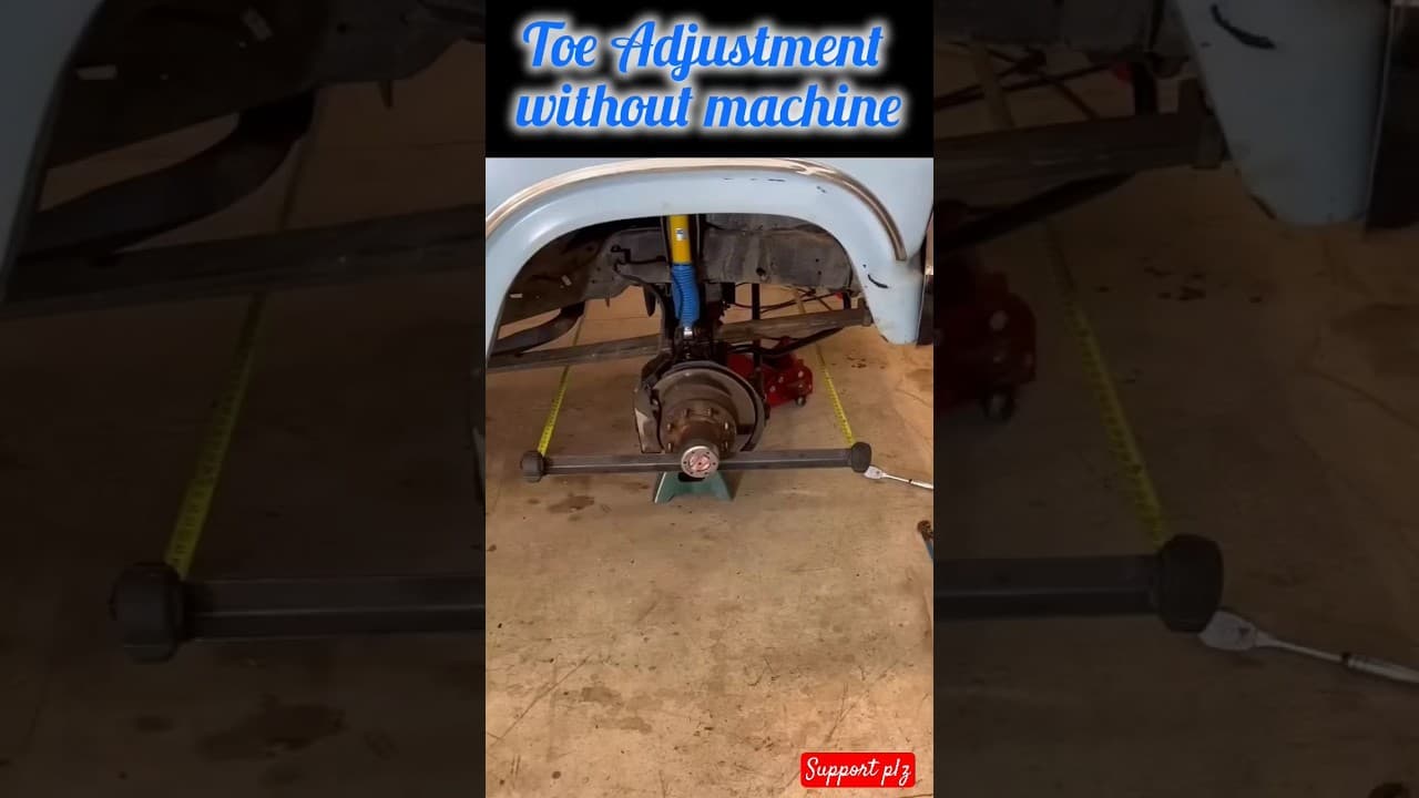 Toe In Toe Out Adjustment | Wheel alignment without machine #automobile #wheels #alignment #diy #car