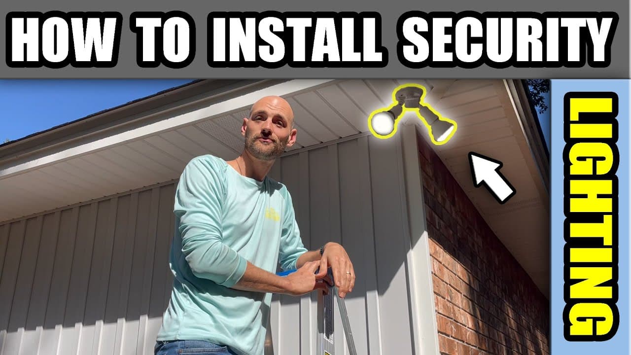 How to Install a Powered Outdoor Light or Security Lighting