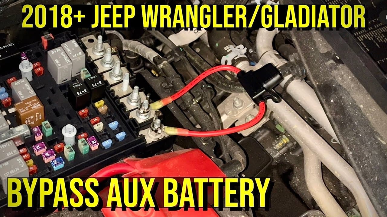 2018+ Jeep Wrangler/Gladiator 3.6L Aux Battery Jumper by Speedflate
