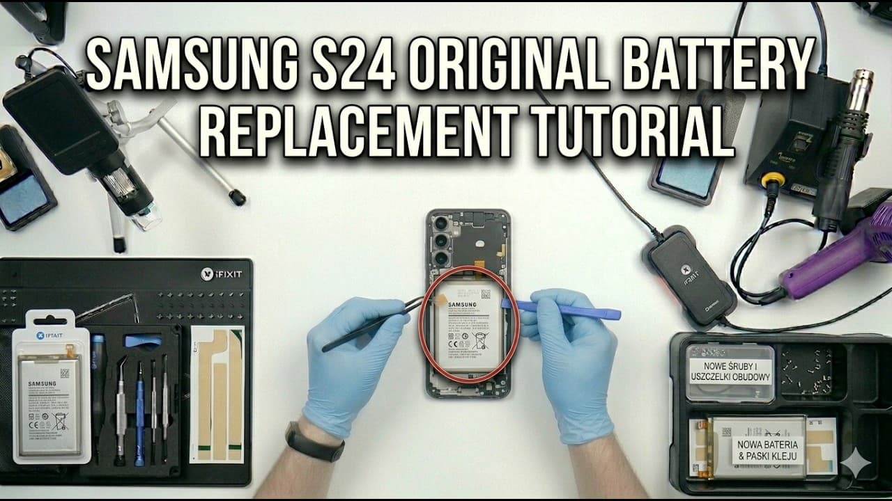 Samsung Galaxy S24 Original Battery Replacement Tutorial / Wymiana baterii