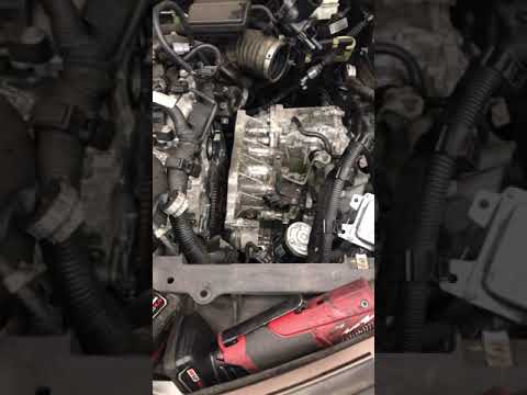 14 Nissan Altima transmission removal from top