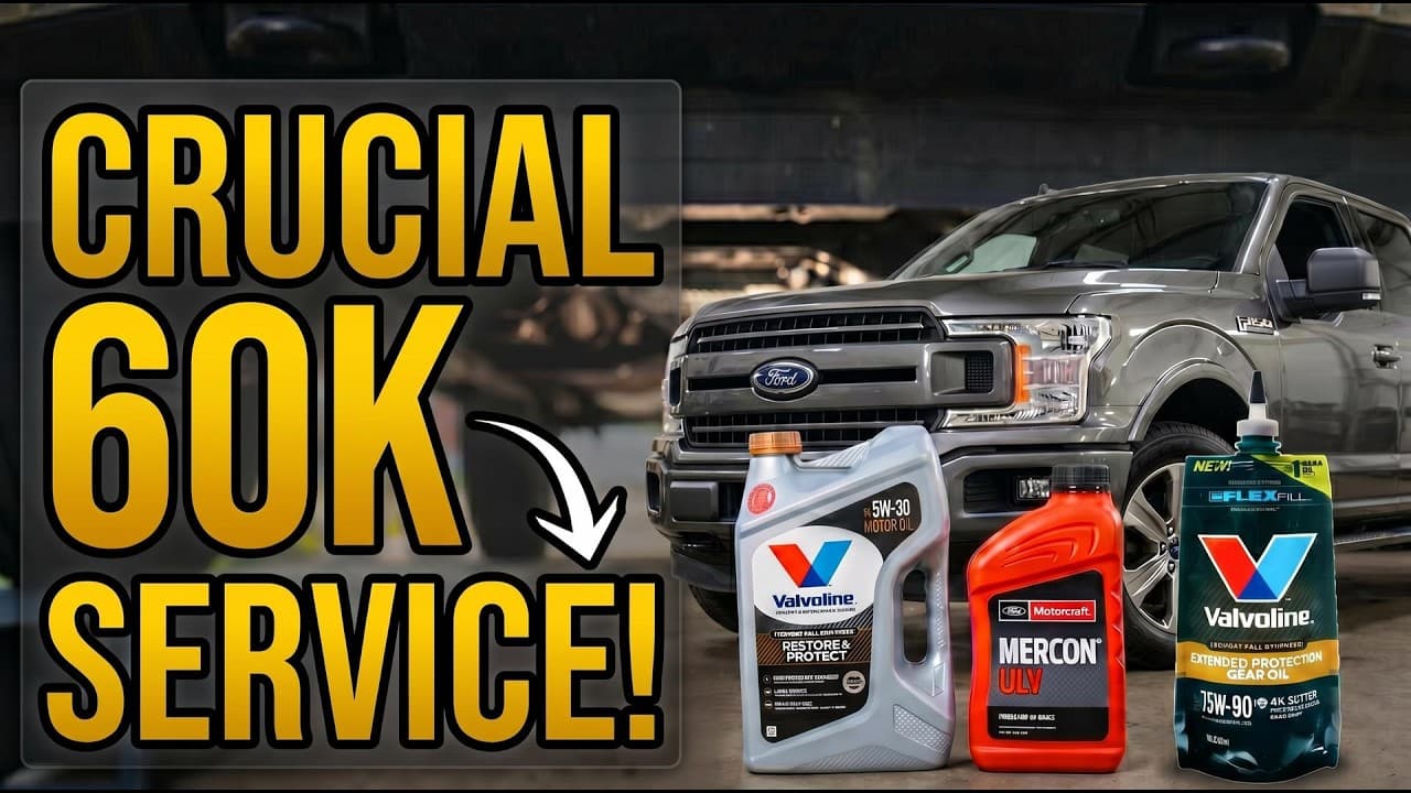 60,000 Mile (2018-2026) F150 Full Service: Oil, Transmission & Differential Fluid